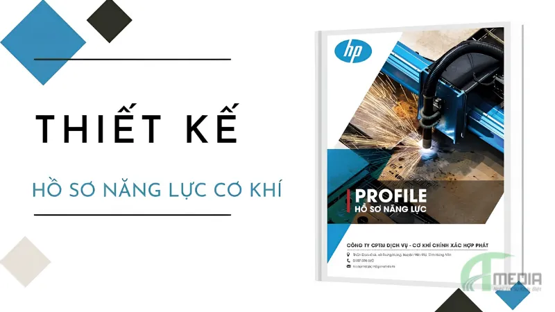 Thiết kế hồ sơ năng lực công ty cơ khí chuyên nghiệp